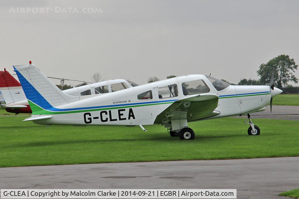 G-CLEA, 1978 Piper PA-28-161 Cherokee Warrior II C/N 28-7916081, Piper PA-28-161 Cherokee Warrior II  at the Real Aeroplane Club's Helicopter Fly-In, Breighton Airfield, North Yorkshire, September 21st 2014.