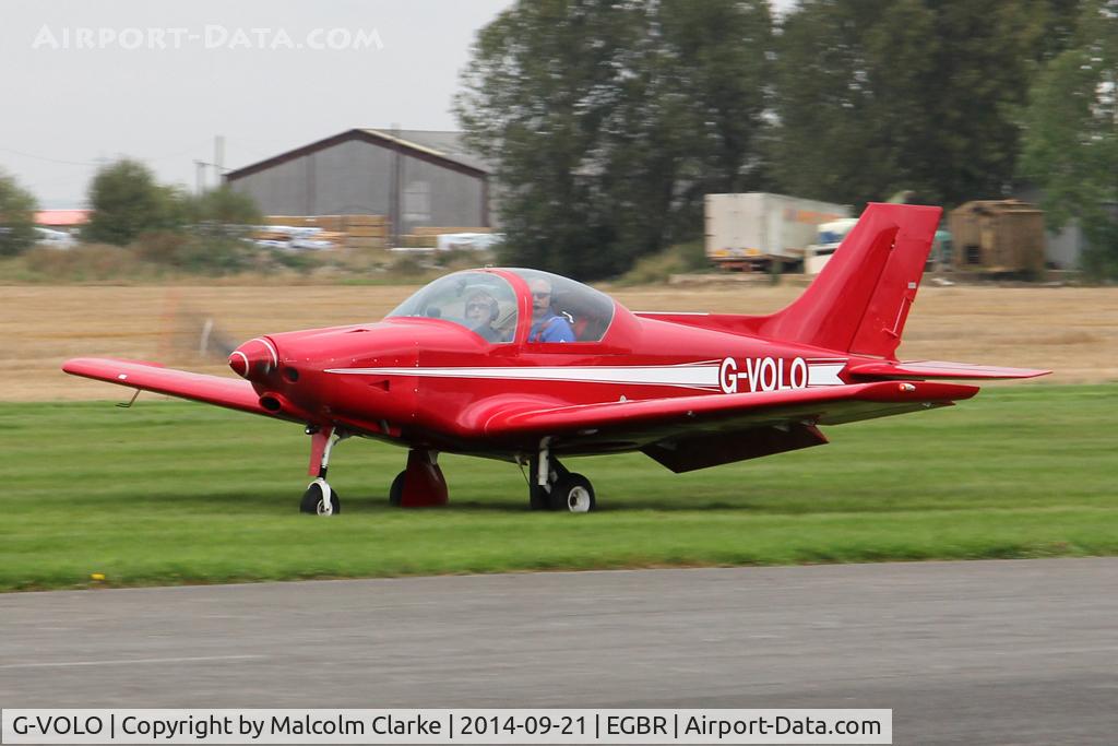 G-VOLO, 2005 Alpi Aviation Pioneer 300 C/N PFA 330-14389, Alpi Aviation Pioneer 300 at the Real Aeroplane Club's Helicopter Fly-In, Breighton Airfield, North Yorkshire, September 21st 2014.