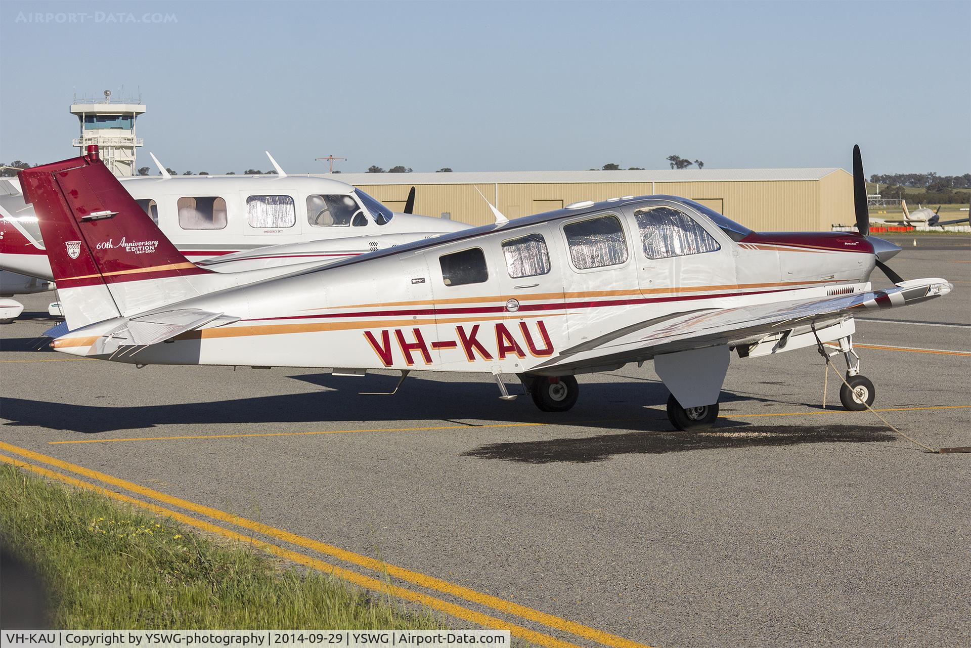 VH-KAU, 2007 Hawker Beechcraft G36 Bonanza C/N E-3811, Kennedy Aviation (VH-KAU) Beechcraft G36 Bonanza at Wagga Wagga Airport.