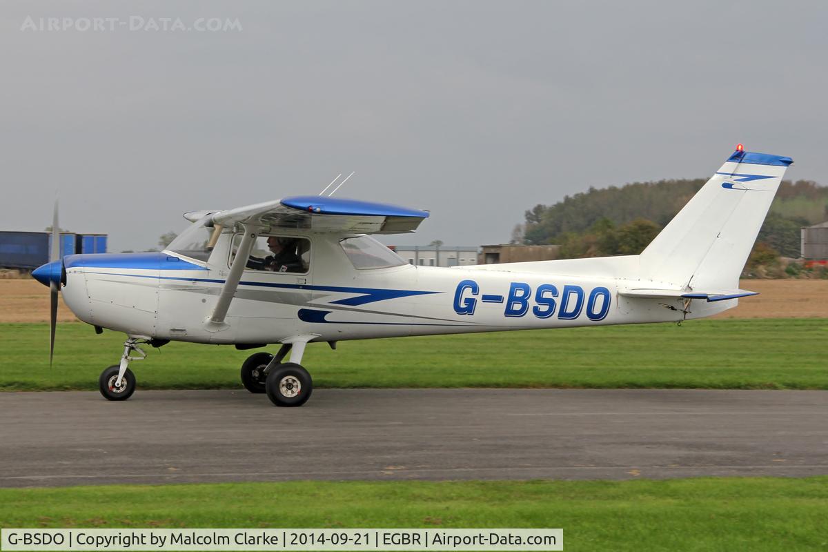 G-BSDO, 1978 Cessna 152 C/N 152-81657, Cessna 152 at the Real Aeroplane Club's Helicopter Fly-In, Breighton Airfield, North Yorkshire, September 21st 2014.
