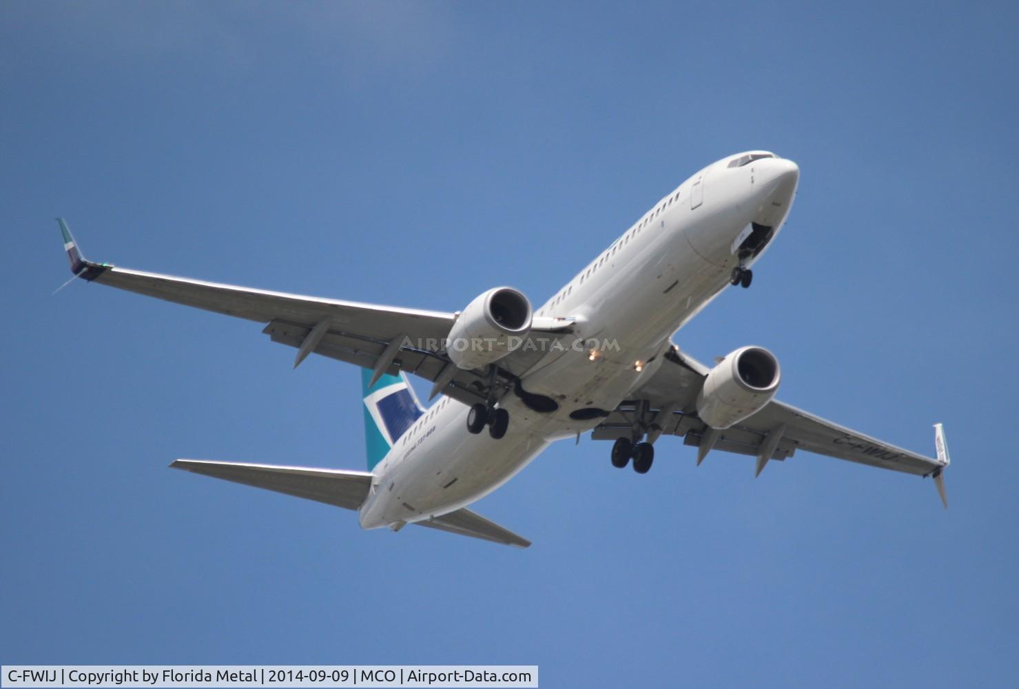C-FWIJ, 2012 Boeing 737-8CT C/N 39072, West Jet 737-800 with split scimitar winglets