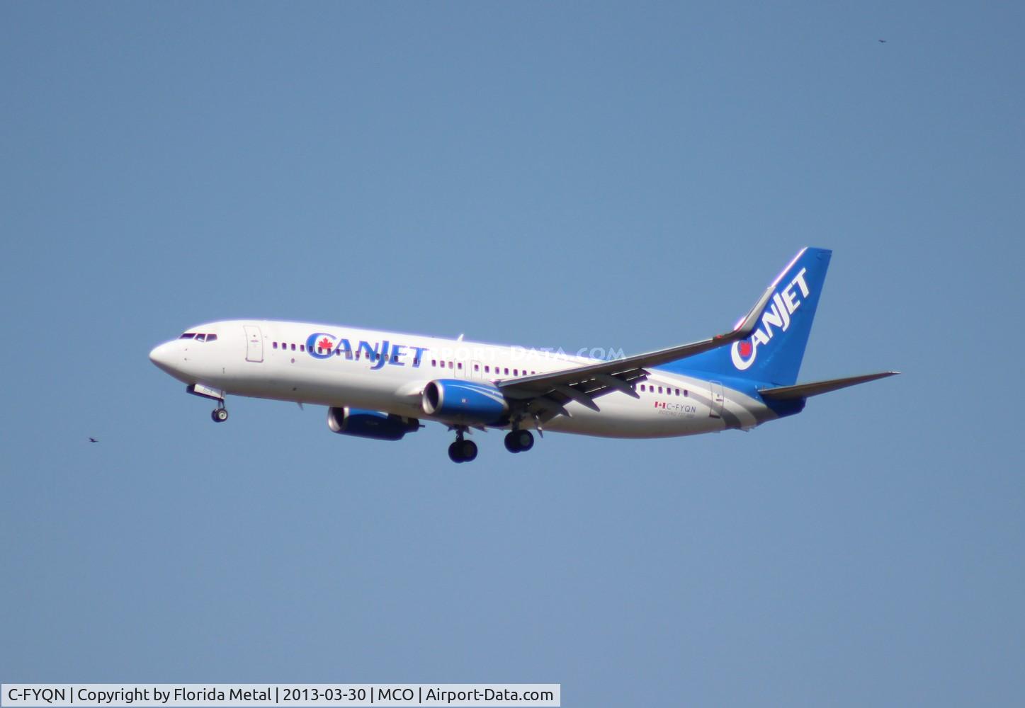 C-FYQN, 2001 Boeing 737-8AS C/N 29933, Canjet 737-800
