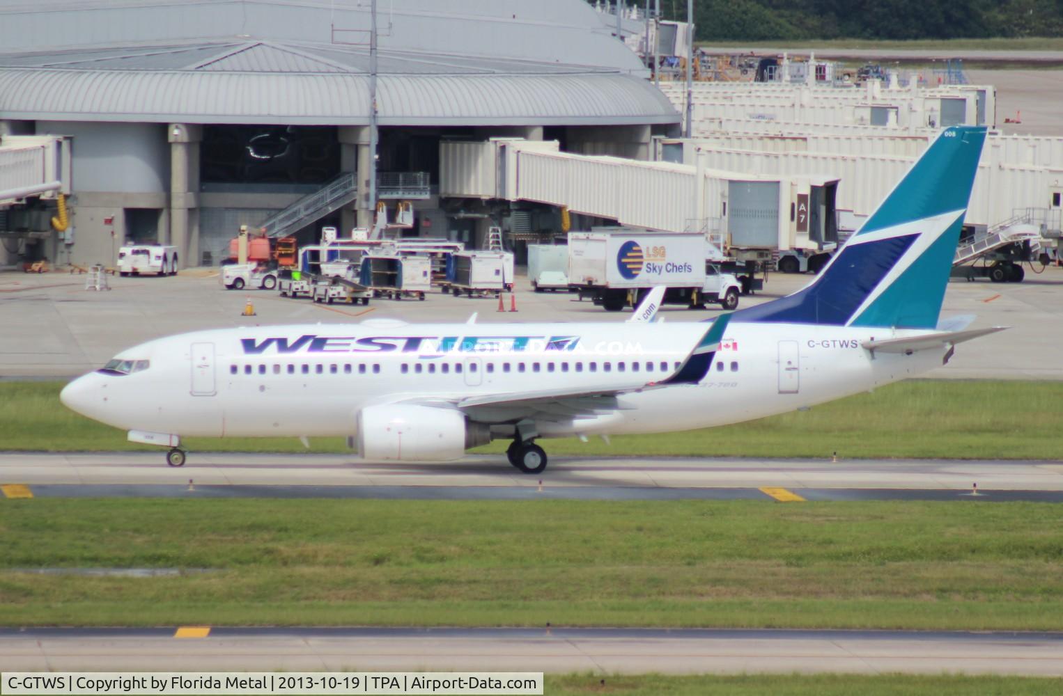 C-GTWS, 2002 Boeing 737-76N C/N 32883, West Jet 737-700