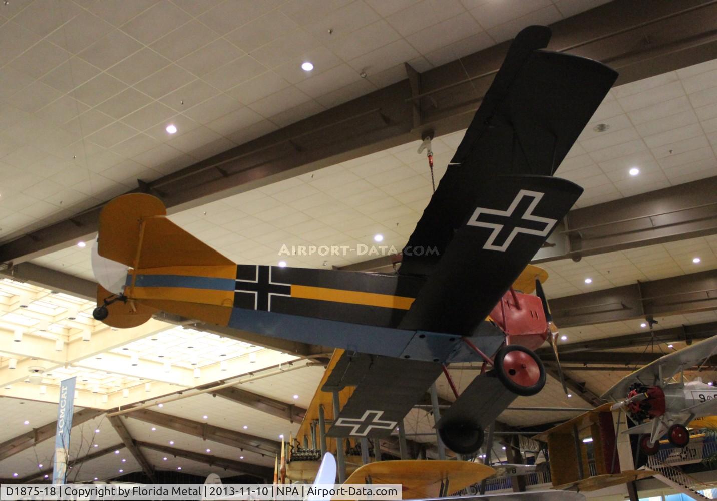 D1875-18, 1918 Fokker D-VII C/N Not found D1875-18, Fokker D.VII