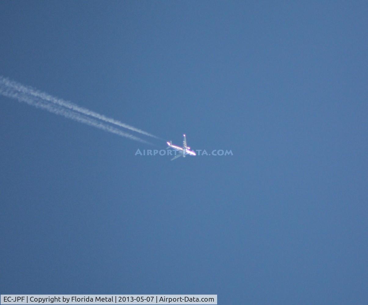 EC-JPF, 2006 Airbus A330-202 C/N 733, Air Europa in flight 36,000 ft over Miami flying Madrid Spain to Cancun Mexico