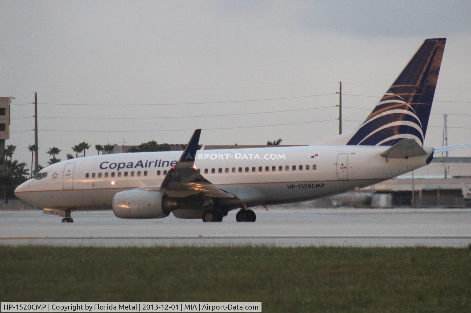 HP-1520CMP, Boeing 737-7V3 C/N 33707, Copa 737-700