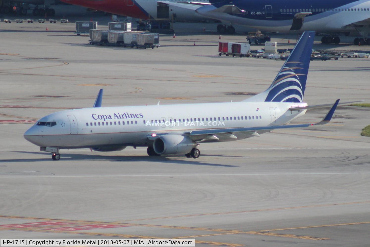 HP-1715, 2010 Boeing 737-8V3 C/N 40361, Copa 737-800