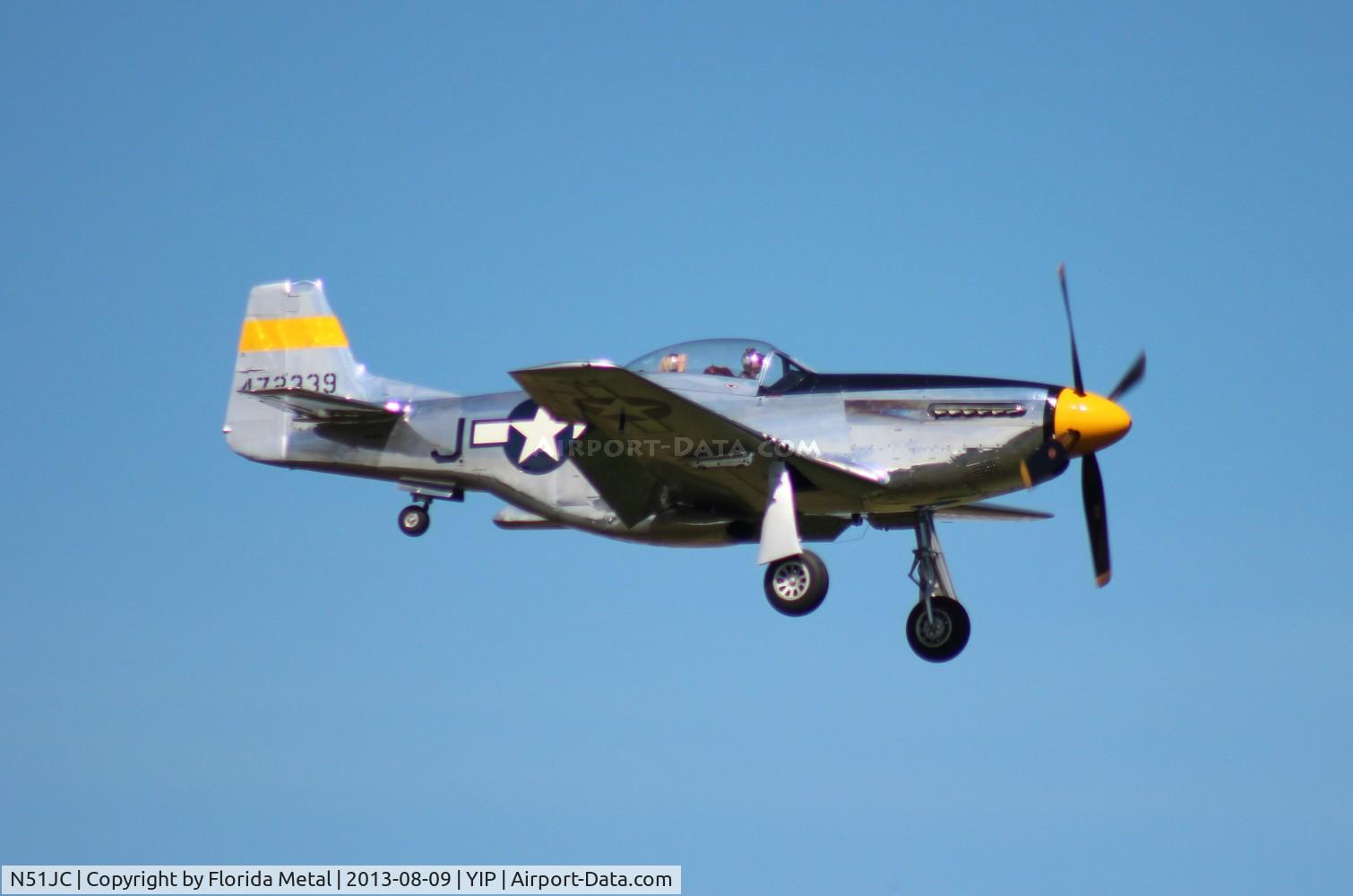 N51JC, 1944 North American P-51D Mustang C/N 122-38798, The Brat III