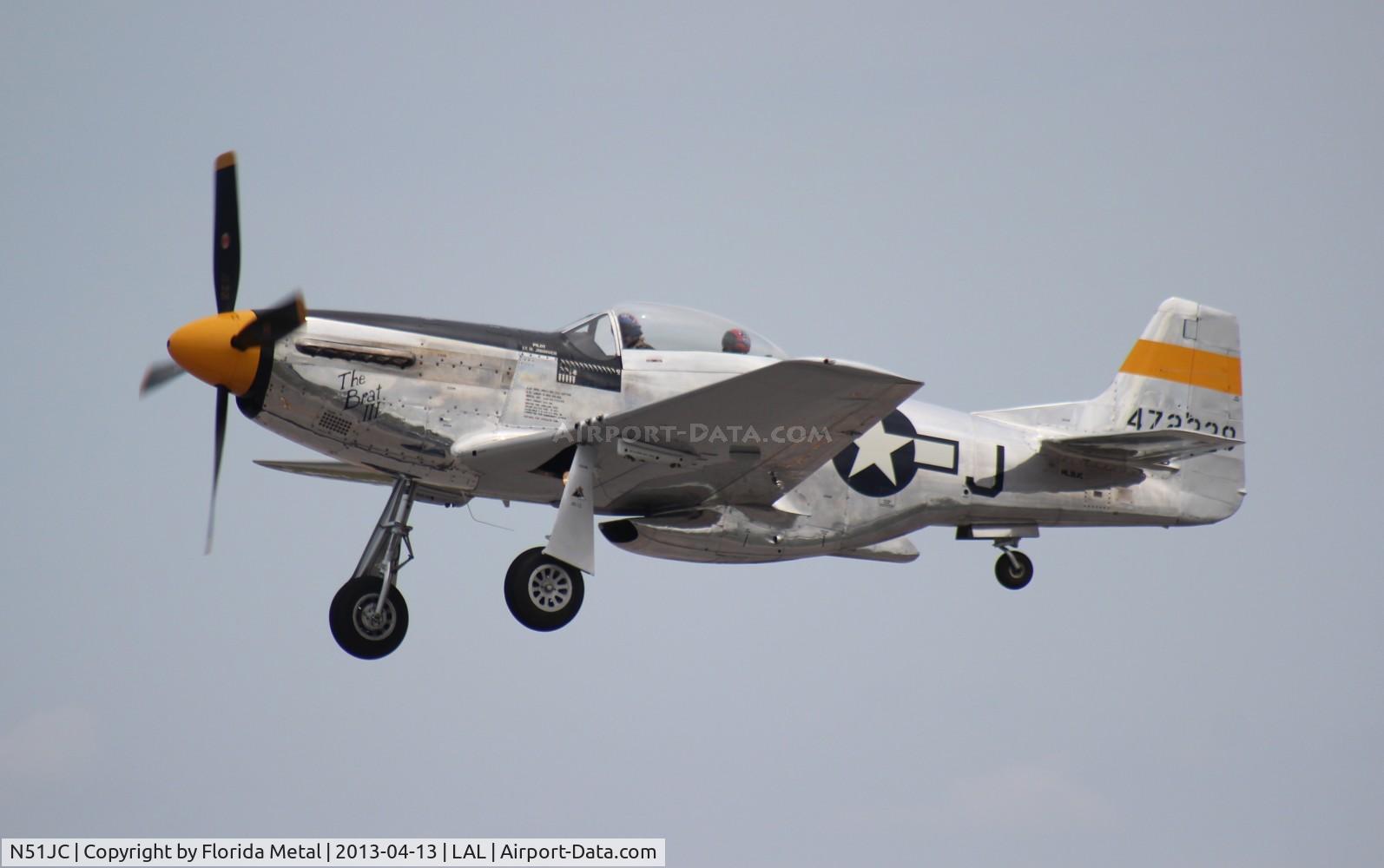N51JC, 1944 North American P-51D Mustang C/N 122-38798, The Brat III