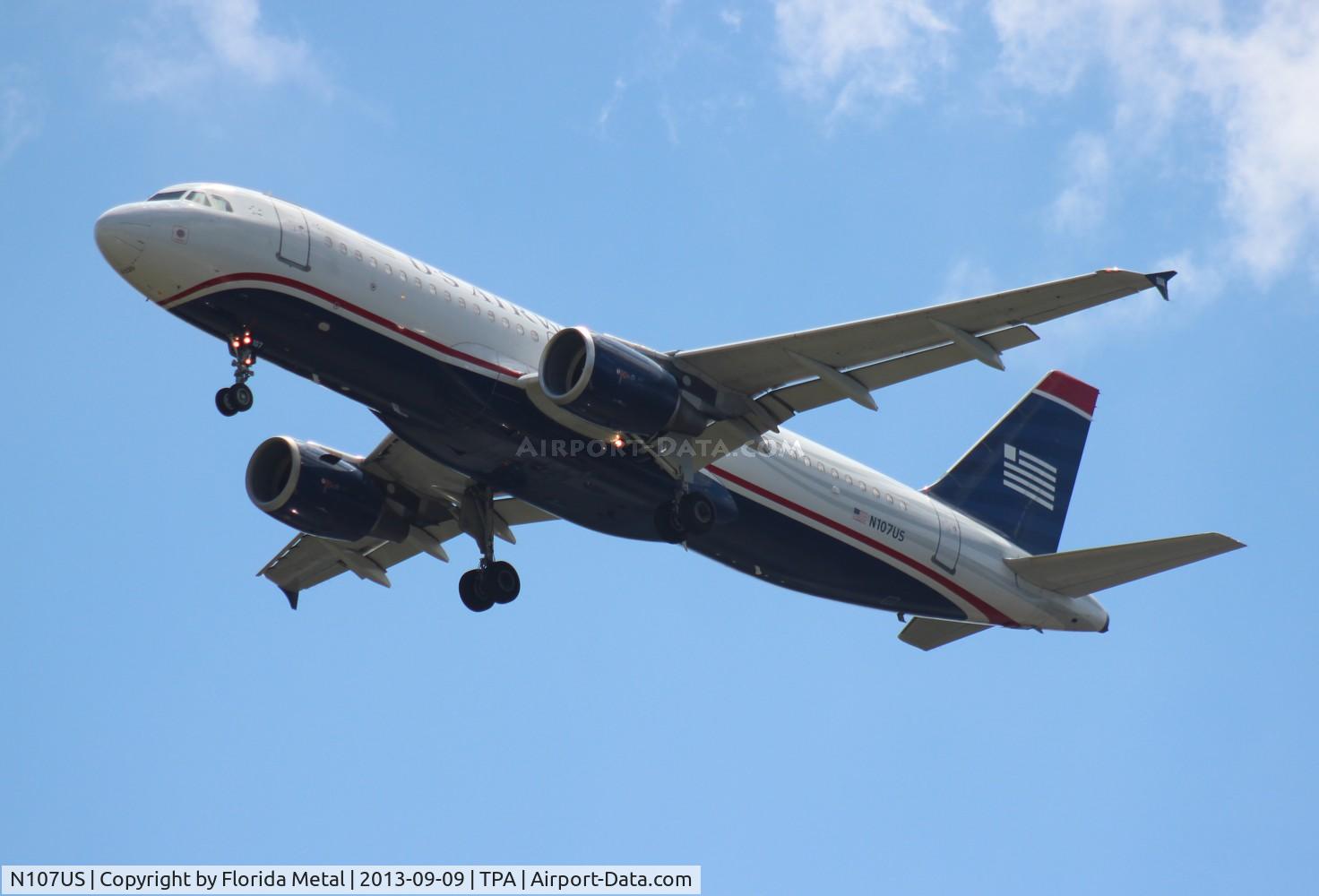 N107US, 1999 Airbus A320-214 C/N 1052, US Airways A320