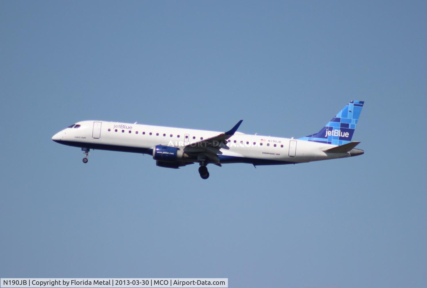 N190JB, 2005 Embraer 190AR (ERJ-190-100IGW) C/N 19000011, Jet Blue