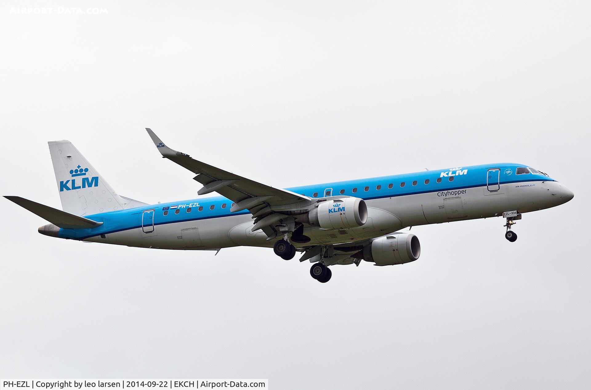 PH-EZL, 2010 Embraer 190LR (ERJ-190-100LR) C/N 19000334, Copenhagen Kastrup 22.9.14