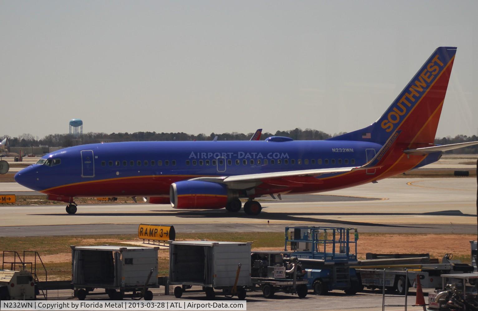 N232WN, 2006 Boeing 737-7H4 C/N 32500, Southwest