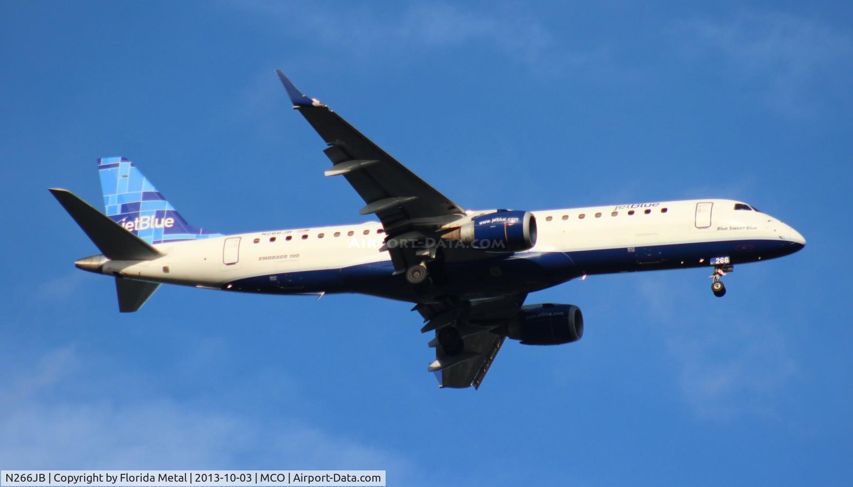 N266JB, 2007 Embraer ERJ-190-100 IGW 190AR C/N 19000054, Jet Blue
