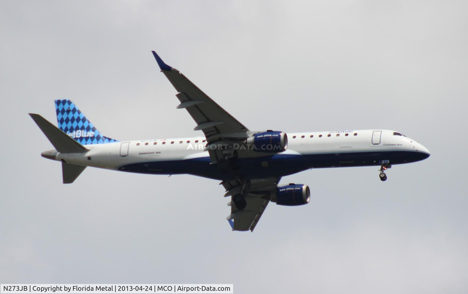 N273JB, 2007 Embraer ERJ-190-100 IGW 190AR C/N 19000073, Jet Blue