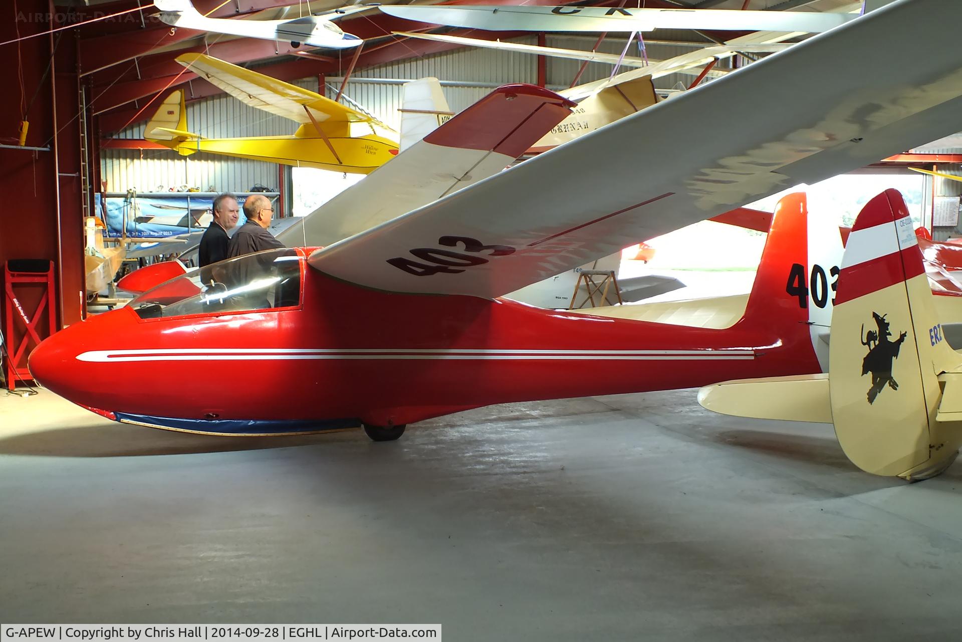G-APEW, Elliots Of Newbury EON OLYMPIA 403 C/N EON/4/001, Gliding Heritage Centre, Lasham