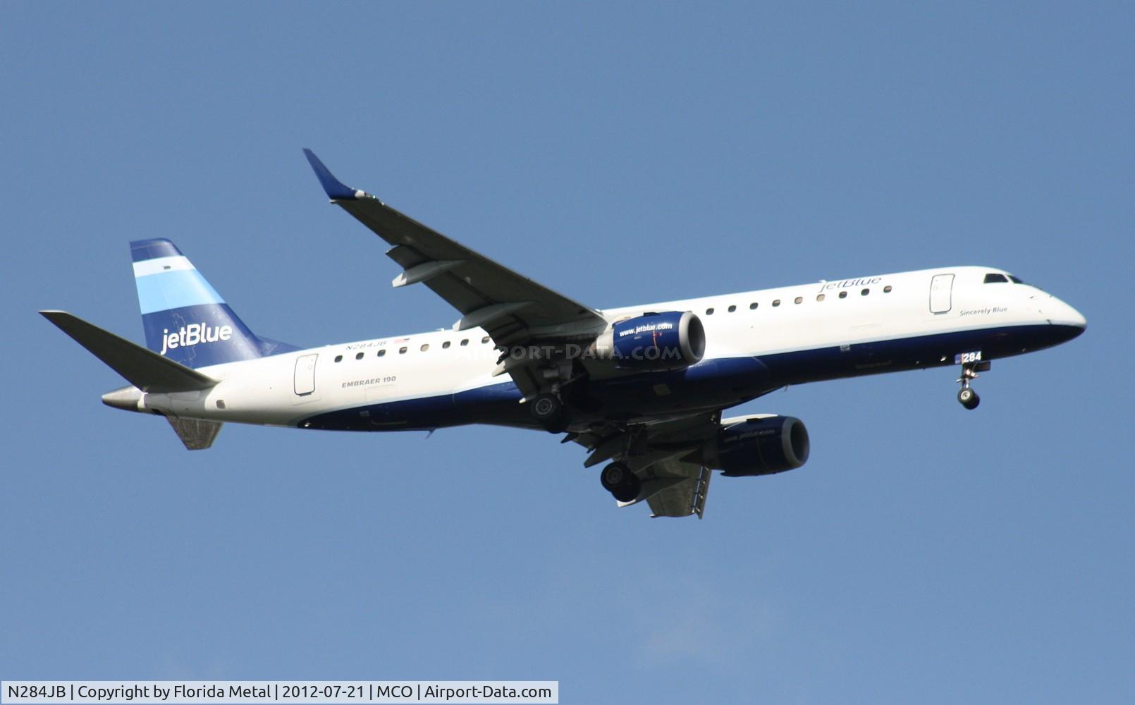 N284JB, 2008 Embraer 190AR (ERJ-190-100IGW) C/N 19000144, Jet Blue
