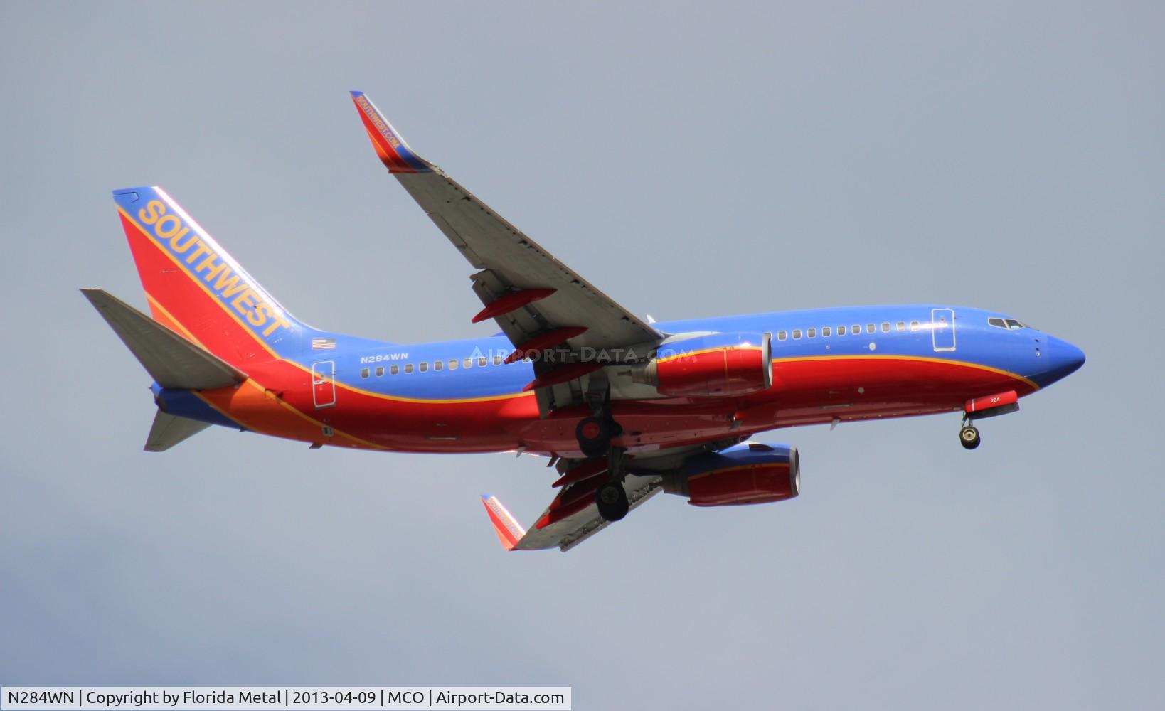 N284WN, 2007 Boeing 737-7H4 C/N 32535, Southwest