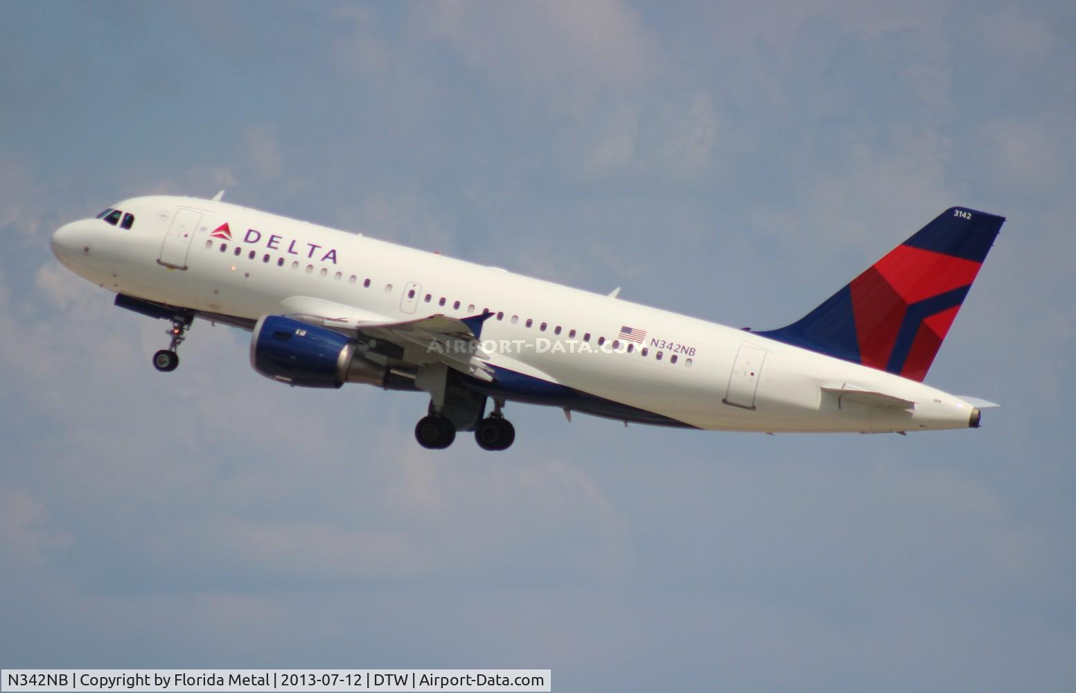 N342NB, 2002 Airbus A319-114 C/N 1746, Delta A319