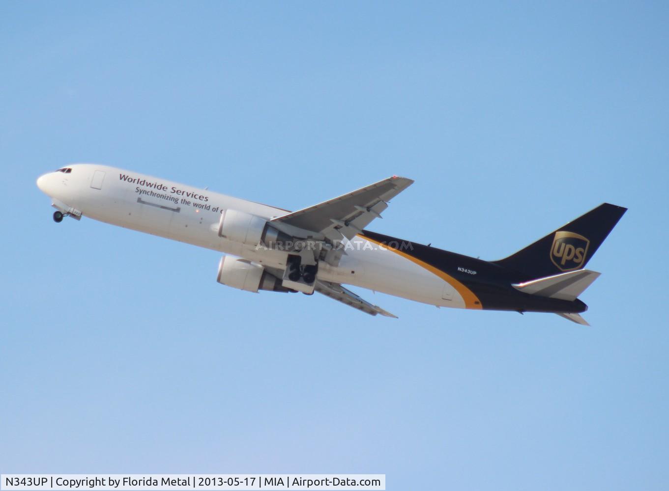 N343UP, 2011 Boeing 767-34AF C/N 37945, UPS 767-300