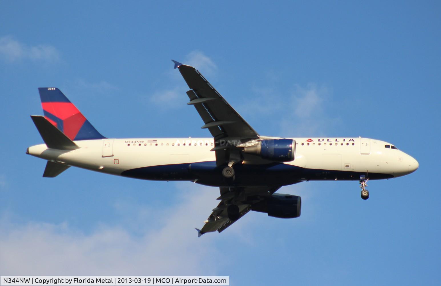 N344NW, 1993 Airbus A320-212 C/N 388, Delta A320