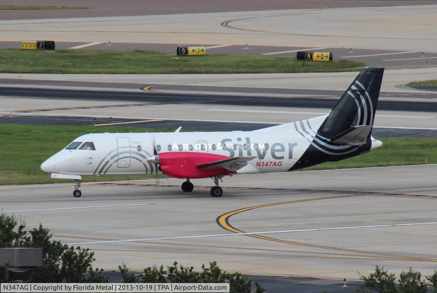N347AG, 1998 Saab 340B C/N 340B-447, Saab 340