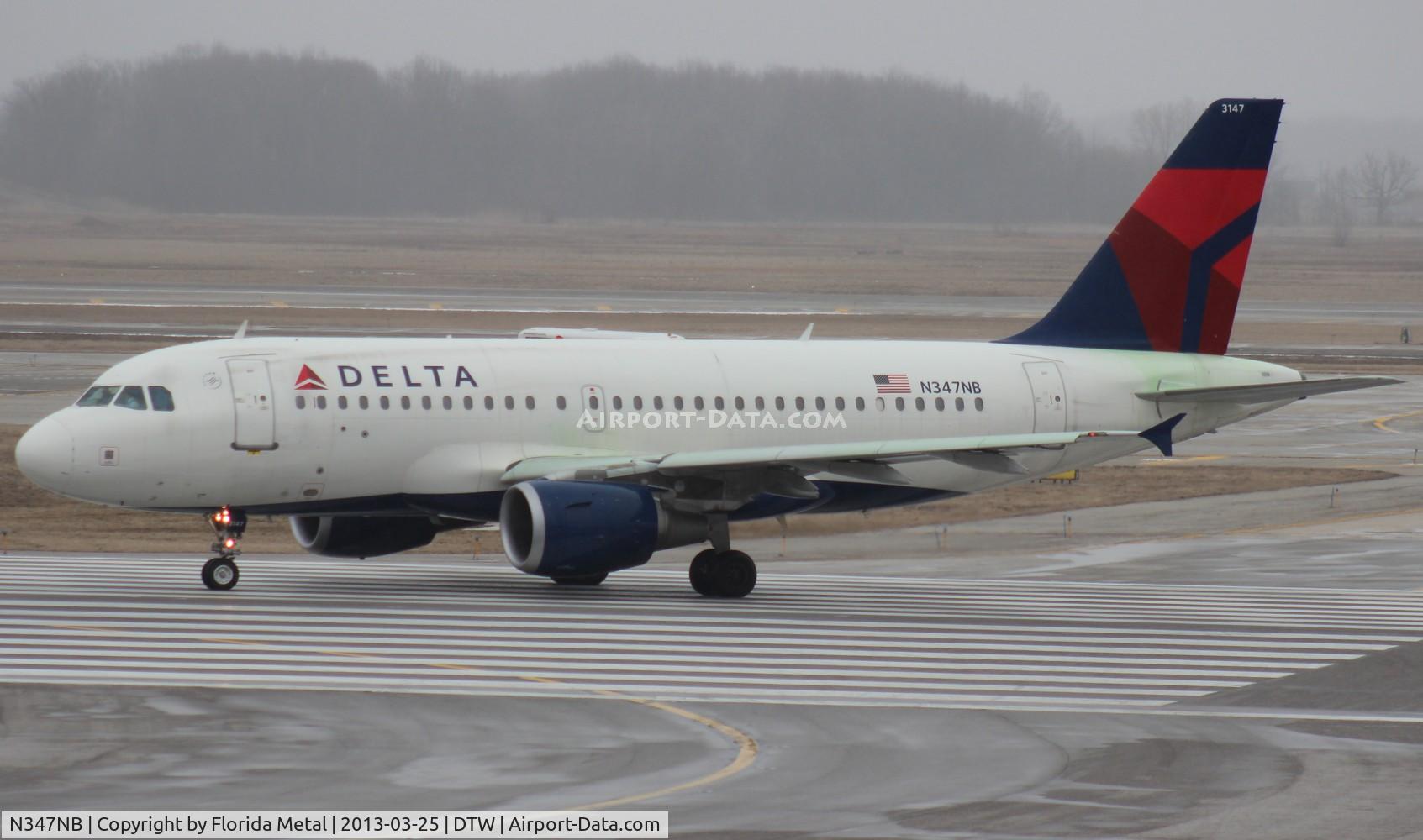 N347NB, 2002 Airbus A319-114 C/N 1800, Delta A319