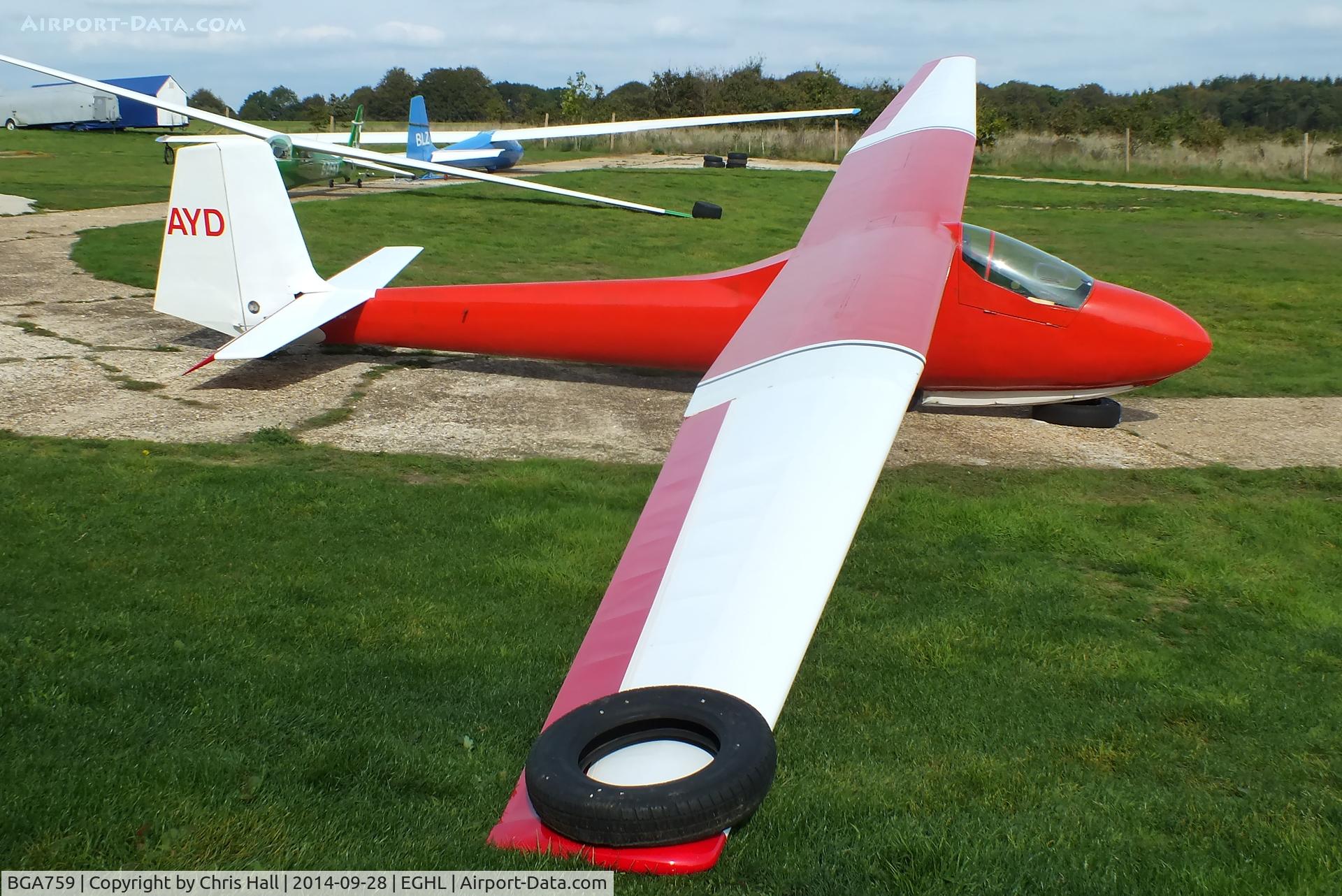 BGA759, 1956 Slingsby T-41 Skylark 2 C/N 1048, Gliding Heritage Centre, Lasham