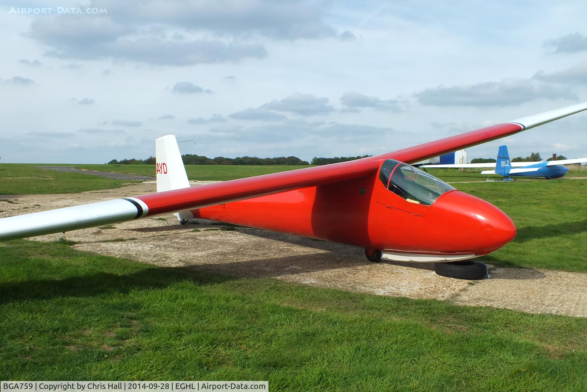 BGA759, 1956 Slingsby T-41 Skylark 2 C/N 1048, Gliding Heritage Centre, Lasham