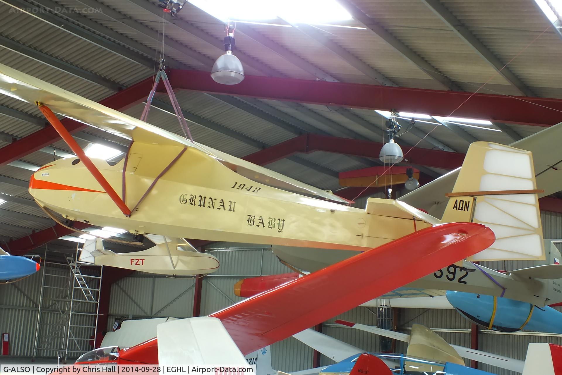 G-ALSO, Schneider DFS 108-49 Grunau Baby IIb C/N G3348, Gliding Heritage Centre, Lasham