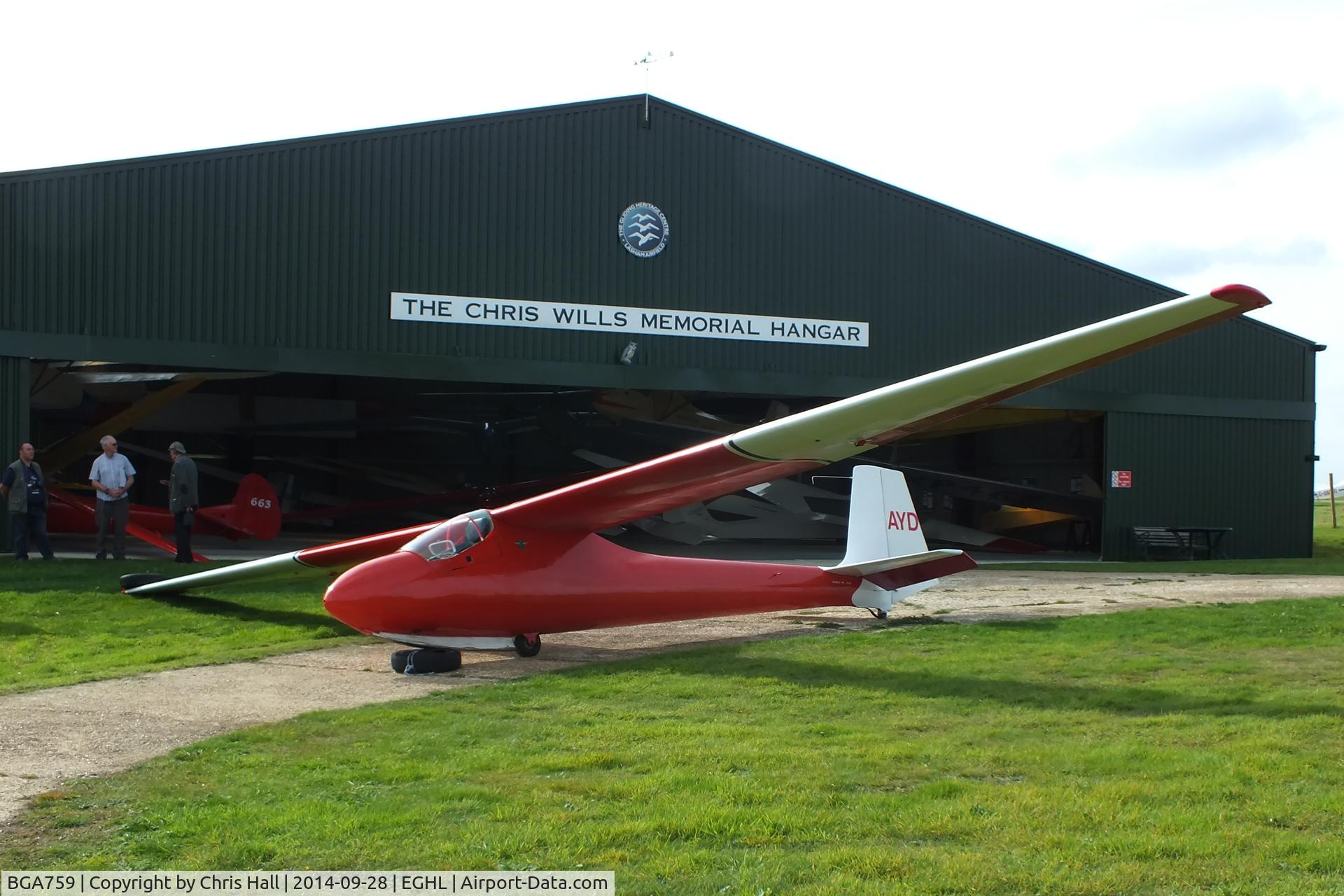 BGA759, 1956 Slingsby T-41 Skylark 2 C/N 1048, Gliding Heritage Centre, Lasham