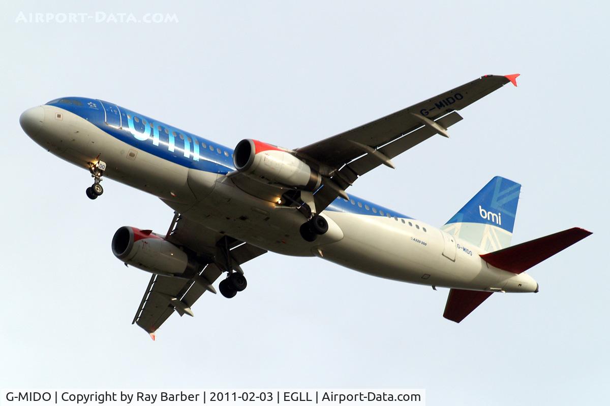 G-MIDO, 2002 Airbus A320-232 C/N 1987, Airbus A320-232 [1987] (bmi British Midland) Home~G 03/02/2011