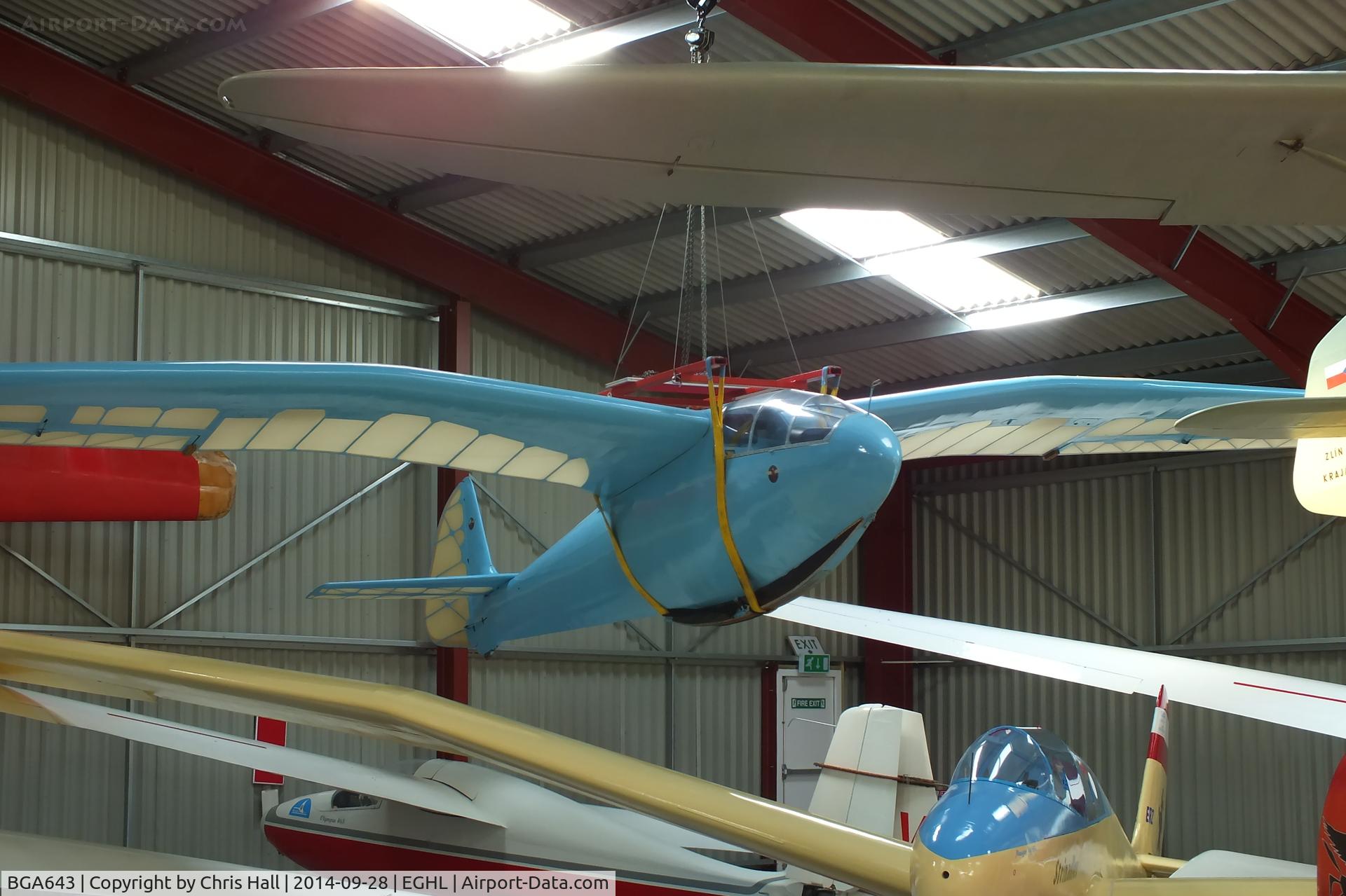 BGA643, 1939 Slingsby T.15 Gull III C/N 364, Gliding Heritage Centre, Lasham