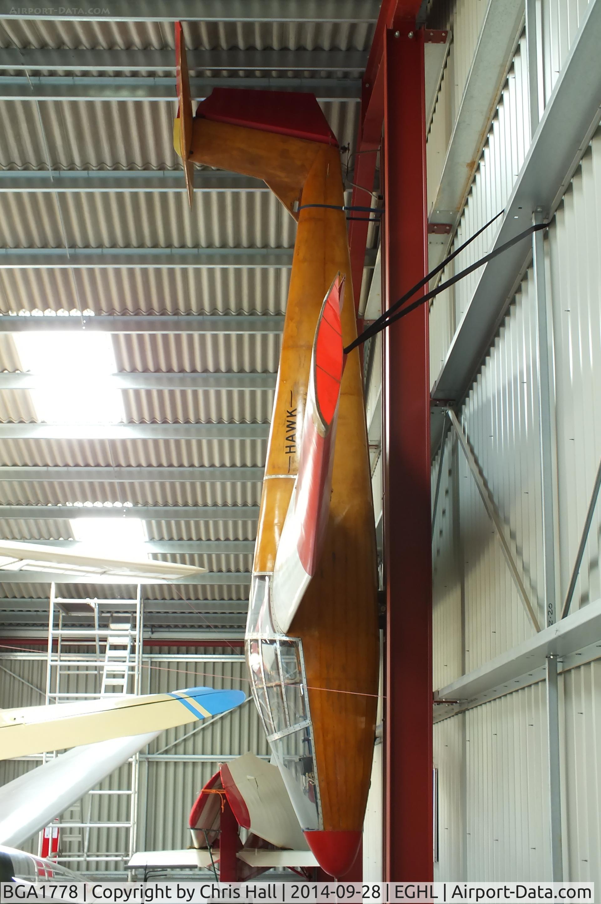 BGA1778, 1969 W.L.Manuel Hawk C/N Not found BGA1778, Gliding Heritage Centre, Lasham