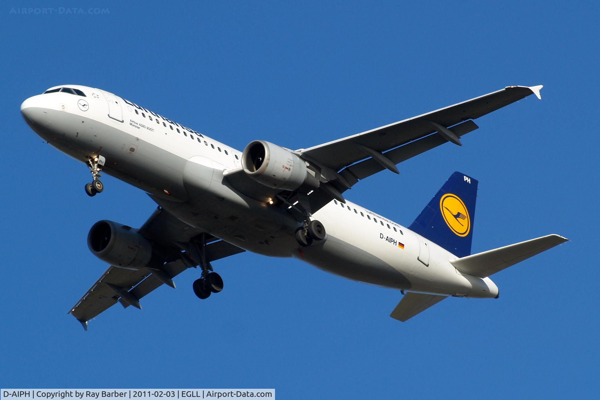 D-AIPH, 1989 Airbus A320-211 C/N 0086, Airbus A320-211 [0086] (Lufthansa) Home~G 03/02/2011