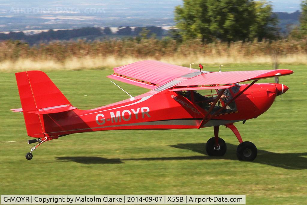 G-MOYR, 2013 Aeropro Eurofox 912(S) C/N LAA 376-15172, Aeropro Eurofox 912(S), a glider tug at The Yorkshire Gliding Club, Sutton Bank, North Yorkshire, September 7th 2014.
