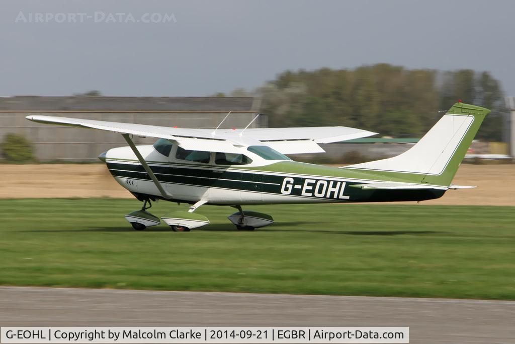 G-EOHL, 1968 Cessna 182L Skylane C/N 182-59279, Cessna 182L Skylane at the Real Aeroplane Club's Helicopter Fly-In, Breighton Airfield, North Yorkshire, September 21st 2014.