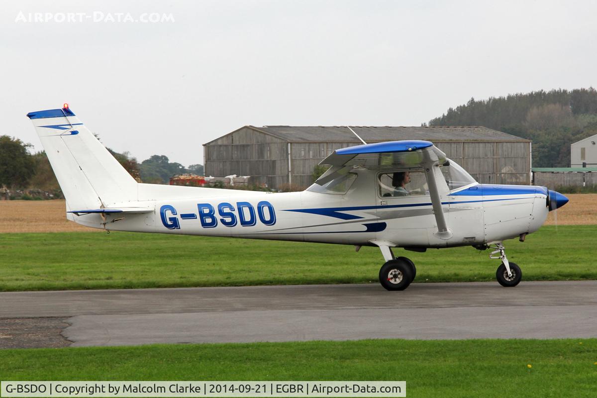 G-BSDO, 1978 Cessna 152 C/N 152-81657, Cessna 152 at the Real Aeroplane Club's Helicopter Fly-In, Breighton Airfield, North Yorkshire, September 21st 2014.