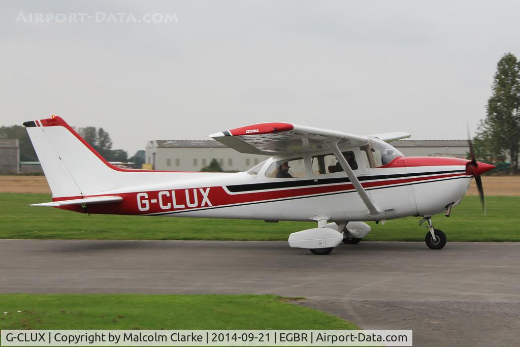 G-CLUX, 1980 Reims F172N Skyhawk C/N 1996, Reims F172N Skyhawk at the Real Aeroplane Club's Helicopter Fly-In, Breighton Airfield, North Yorkshire, September 21st 2014.