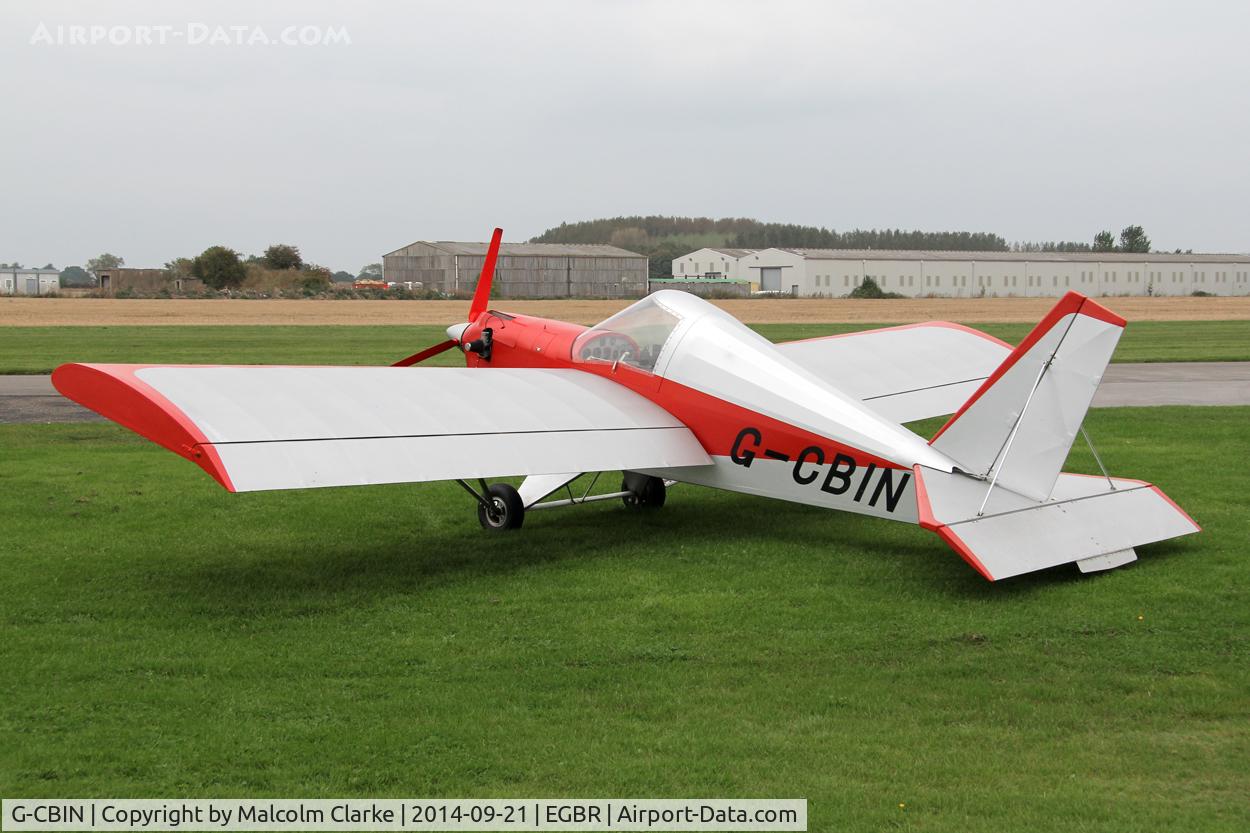 G-CBIN, 2002 Team Mini-Max 91 C/N PFA 186-13111, Team Mini-Max at the Real Aeroplane Club's Helicopter Fly-In, Breighton Airfield, North Yorkshire, September 21st 2014.