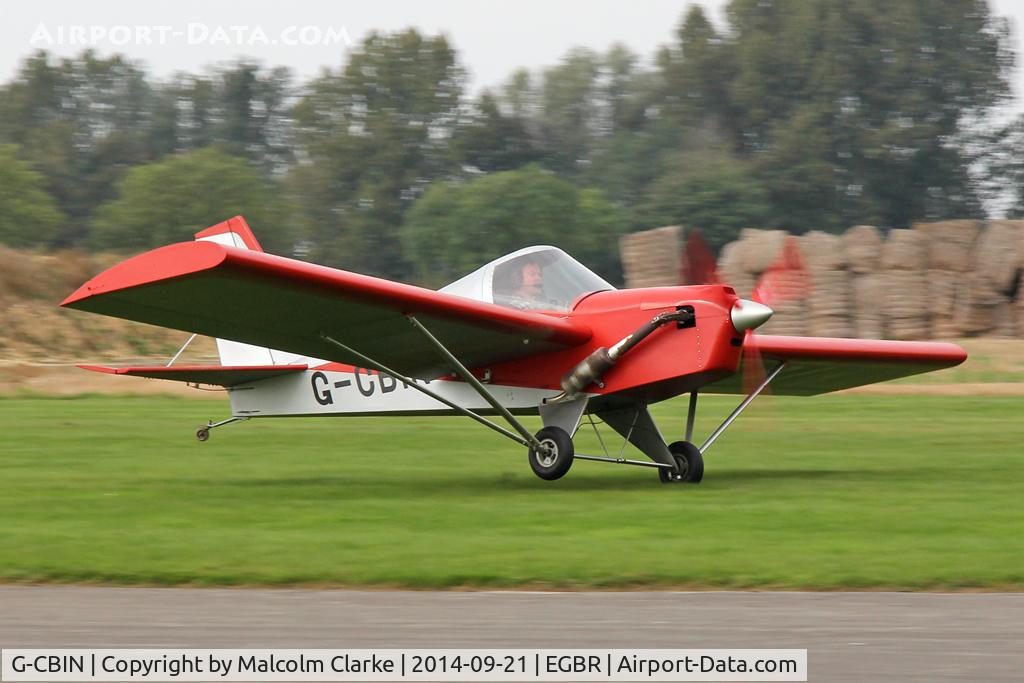 G-CBIN, 2002 Team Mini-Max 91 C/N PFA 186-13111, Team Mini-Max 91 at the Real Aeroplane Club's Helicopter Fly-In, Breighton Airfield, North Yorkshire, September 21st 2014.
