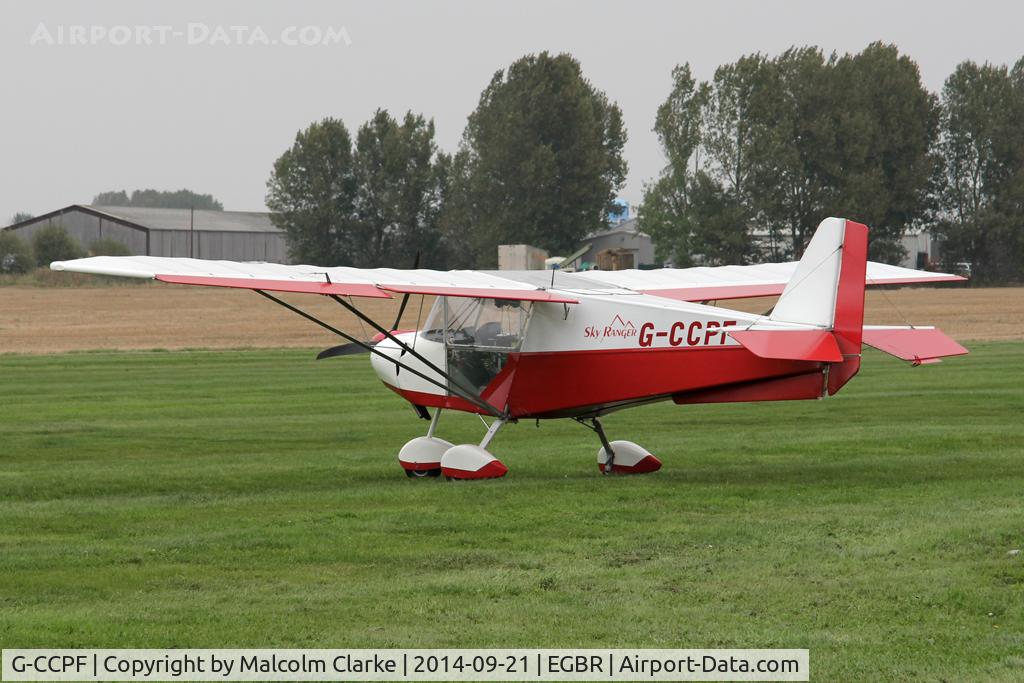G-CCPF, 2004 Best Off Skyranger 912(2) C/N BMAA/HB/340, Best Off Skyranger 912(2) at the Real Aeroplane Club's Helicopter Fly-In, Breighton Airfield, North Yorkshire, September 21st 2014.