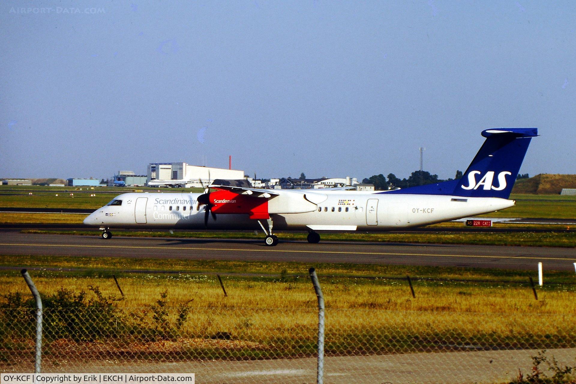 OY-KCF, 2002 De Havilland Canada DHC-8-402Q Dash 8 C/N 4062, OY-KCF in CPH 2002-08