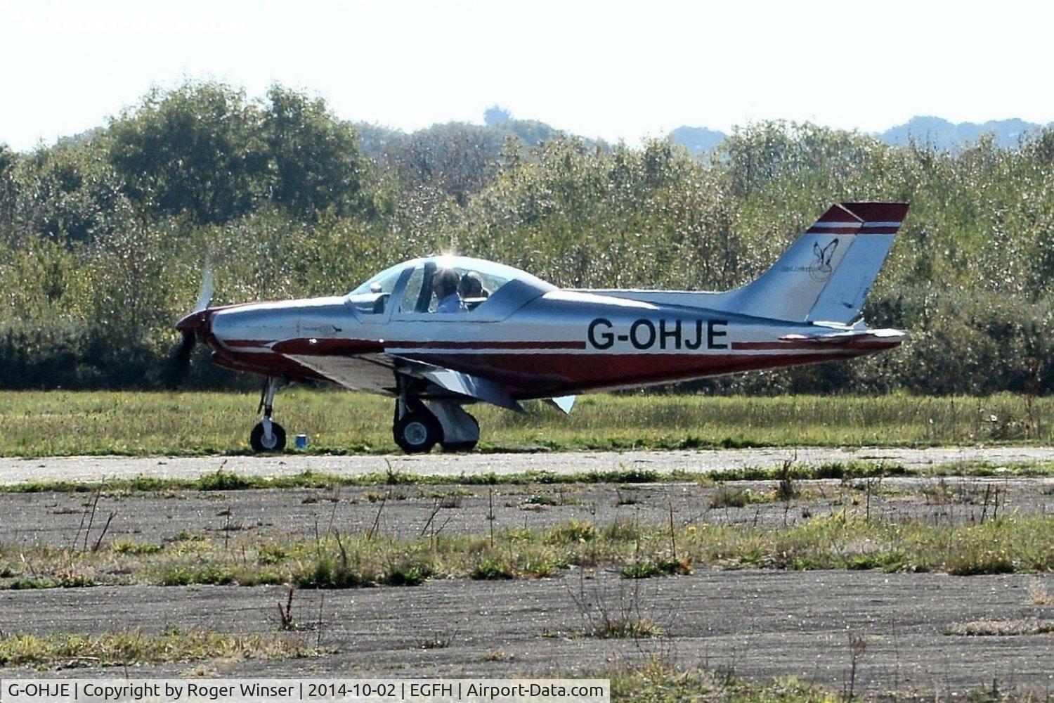 G-OHJE, 2010 Alpi Aviation Pioneer 300 Hawk C/N LAA 330A-14853, Visiting Pioneer 300 Hawk taxying prior to departure.
