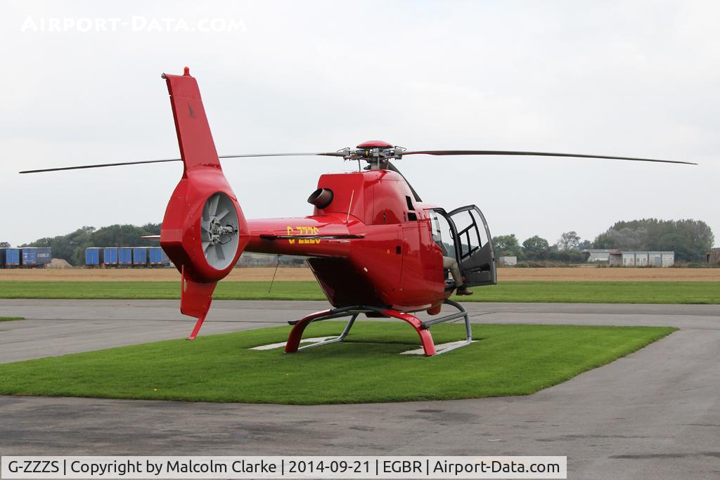 G-ZZZS, 2002 Eurocopter EC-120B Colibri C/N 1321, Eurocopter EC-120B Colibri at the Real Aeroplane Club's Helicopter Fly-In, Breighton Airfield, North Yorkshire, September 21st 2014.