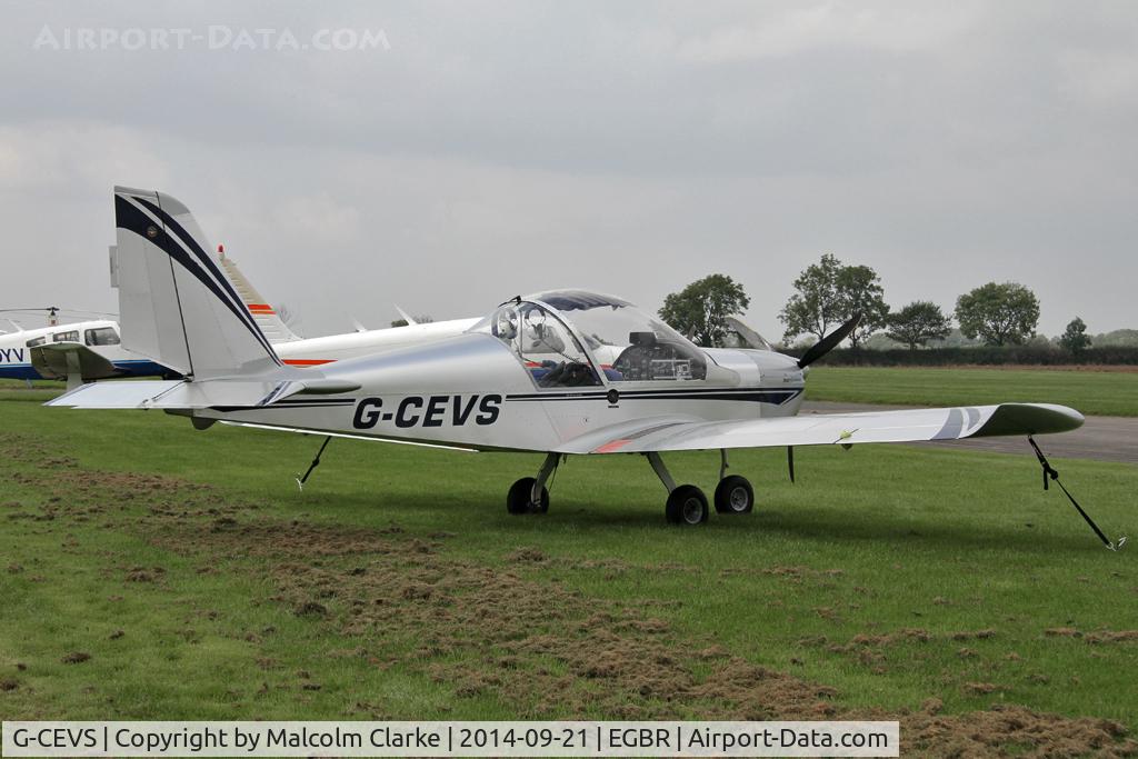 G-CEVS, 2007 Cosmik EV-97 TeamEurostar UK C/N 3102, Cosmik EV-97 Teameurostar UK at the Real Aeroplane Club's Helicopter Fly-In, Breighton Airfield, North Yorkshire, September 21st 2014.