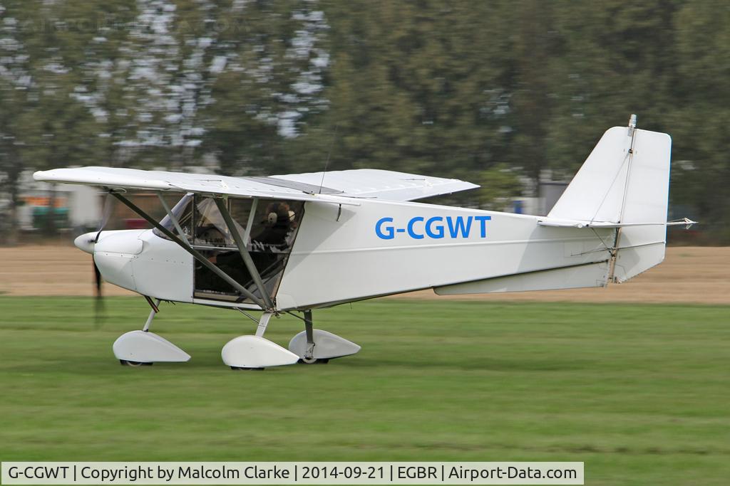 G-CGWT, 2008 Best Off SkyRanger Swift 912(1) C/N BMAA/HB/567, Skyranger Swift 912(1) at the Real Aeroplane Club's Helicopter Fly-In, Breighton Airfield, North Yorkshire, September 21st 2014.