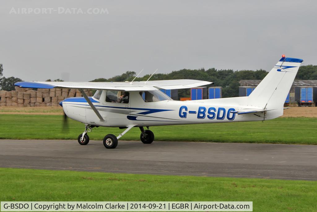 G-BSDO, 1978 Cessna 152 C/N 152-81657, Cessna 152 at the Real Aeroplane Club's Helicopter Fly-In, Breighton Airfield, North Yorkshire, September 21st 2014.
