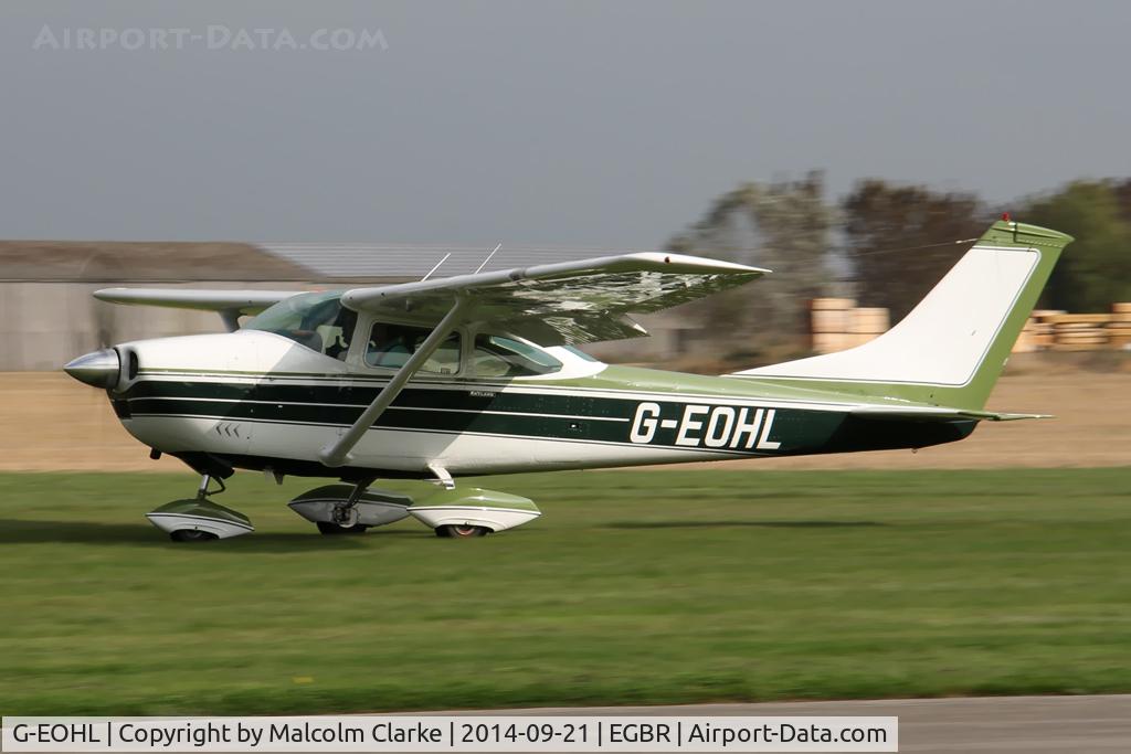 G-EOHL, 1968 Cessna 182L Skylane C/N 182-59279, Cessna 182L Skylane at the Real Aeroplane Club's Helicopter Fly-In, Breighton Airfield, North Yorkshire, September 21st 2014.