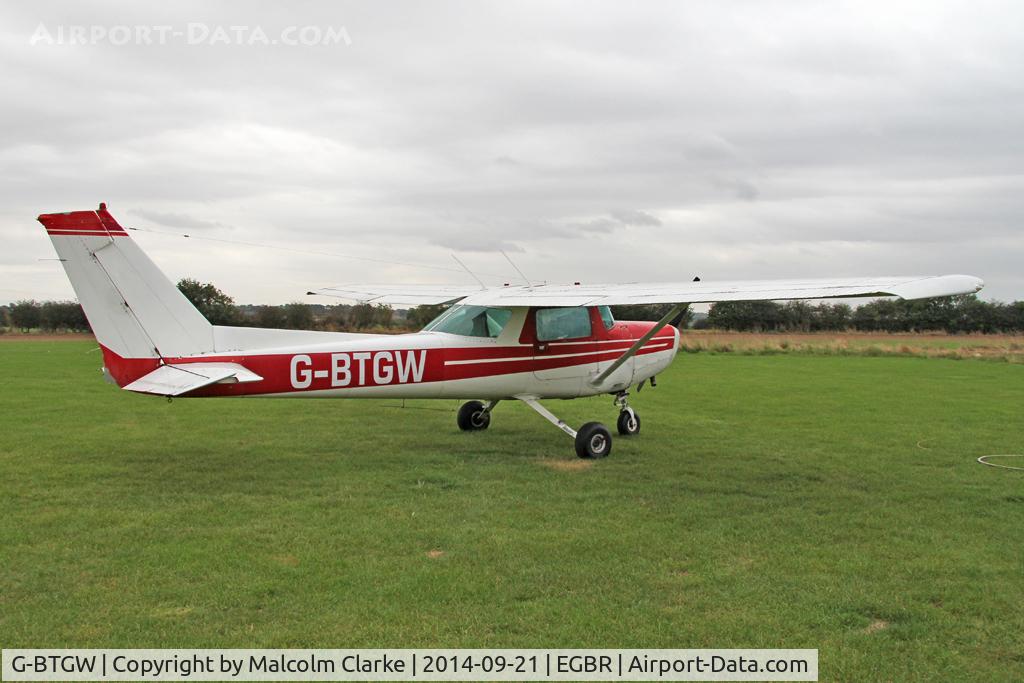 G-BTGW, 1979 Cessna 152 C/N 15279812, Cessna 152 at the Real Aeroplane Club's Helicopter Fly-In, Breighton Airfield, North Yorkshire, September 21st 2014.